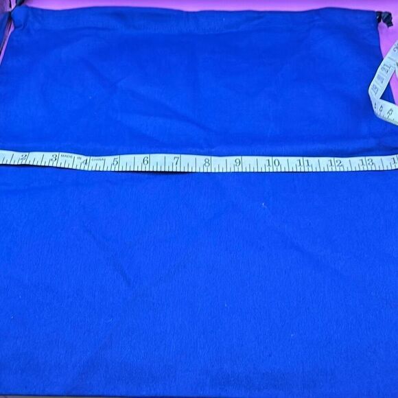 Stuart Weitzman Drawstring Top Large Dust Bag Royal Blue Travel Storage Cover - Picture 6 of 10